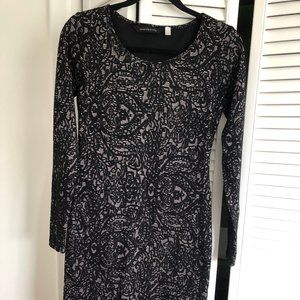 Seven Sisters Black Rose Gold Bodycon Dress (M)